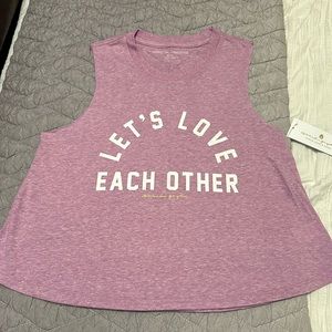 Spiritual Gangster Let’s All Love Each Other tank- size small.. new!